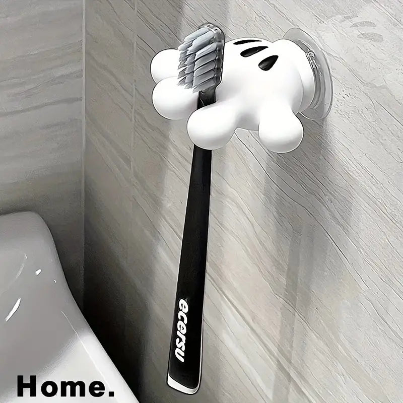 Funny Foot Palm Toothbrush Holder (8003) - Durable and Cute Toothbrush Organizer for Bathrooms 8003 Funny Foot Palm Toothbrush Holder - Funny Foot Design for Fun Bathroom Decor Funny Foot Palm Toothbrush Holder (8003) - Cute Bathroom Accessory for Famil