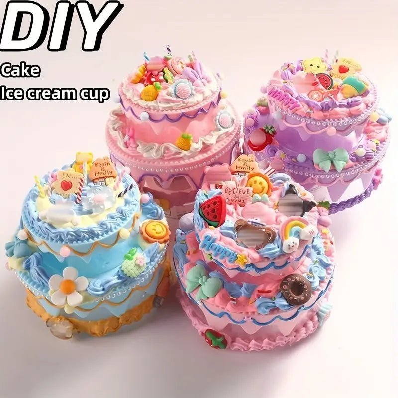Ice Cream Cake Guka Set (1006) - Colorful and Fun Ice Cream Cake Craft Kit for DIY Lovers Ice Cream Cake Guka Set (1006) - Perfect DIY Ice Cream Cake Craft Kit for Parties