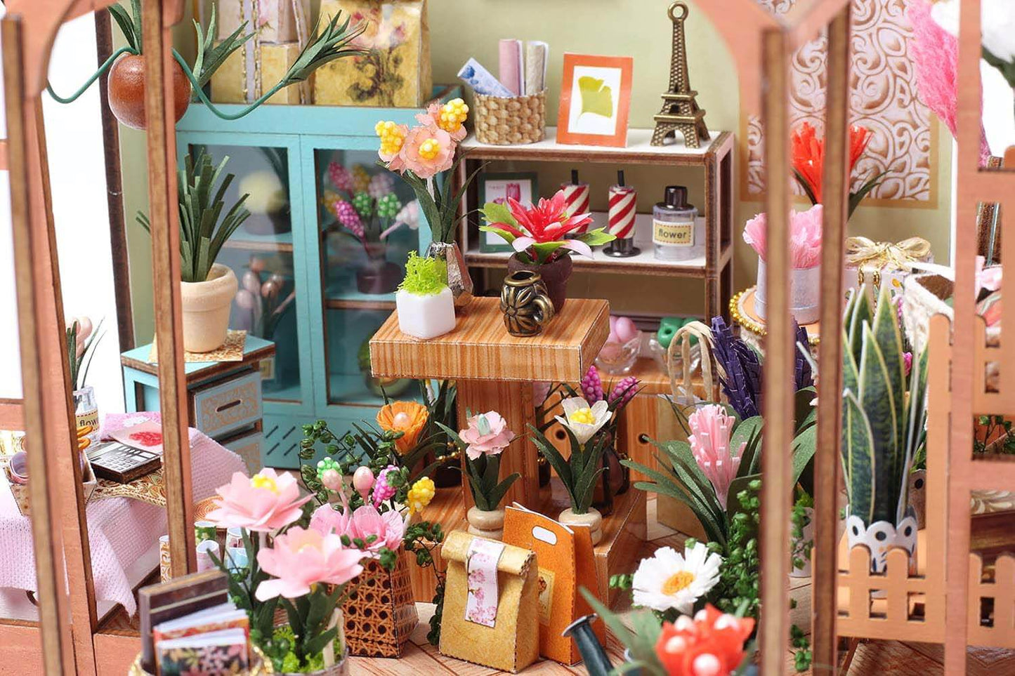 DIY Jenny Greenhouse Kit (10002) - Build a Lush Greenhouse in Miniature with Green Plants Jenny Greenhouse DIY Miniature Dollhouse Kit (10002) - Craft a Unique and Green Miniature Greenhouse DIY Jenny Greenhouse Kit (10002) - Build a Lush and Inviting G