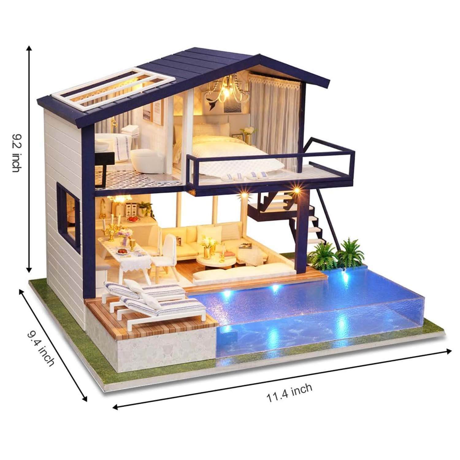 DIY Time Apartment Miniature Dollhouse Kit (10015) - Build a Retro-Inspired, Elegant Apartment  Time Apartment DIY Dollhouse Kit (10015) - Craft Your Own Stylish Vintage Living Space  DIY Time Apartment Miniature Kit (10015) - Create a Beautiful Retro-The