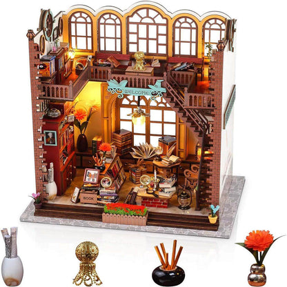 Magic Bookstore DIY Miniature Dollhouse Kit(10003)