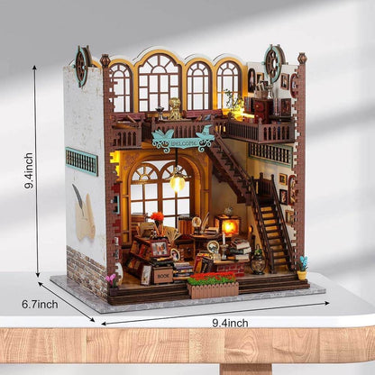 Magic Bookstore DIY Miniature Dollhouse Kit(10003)