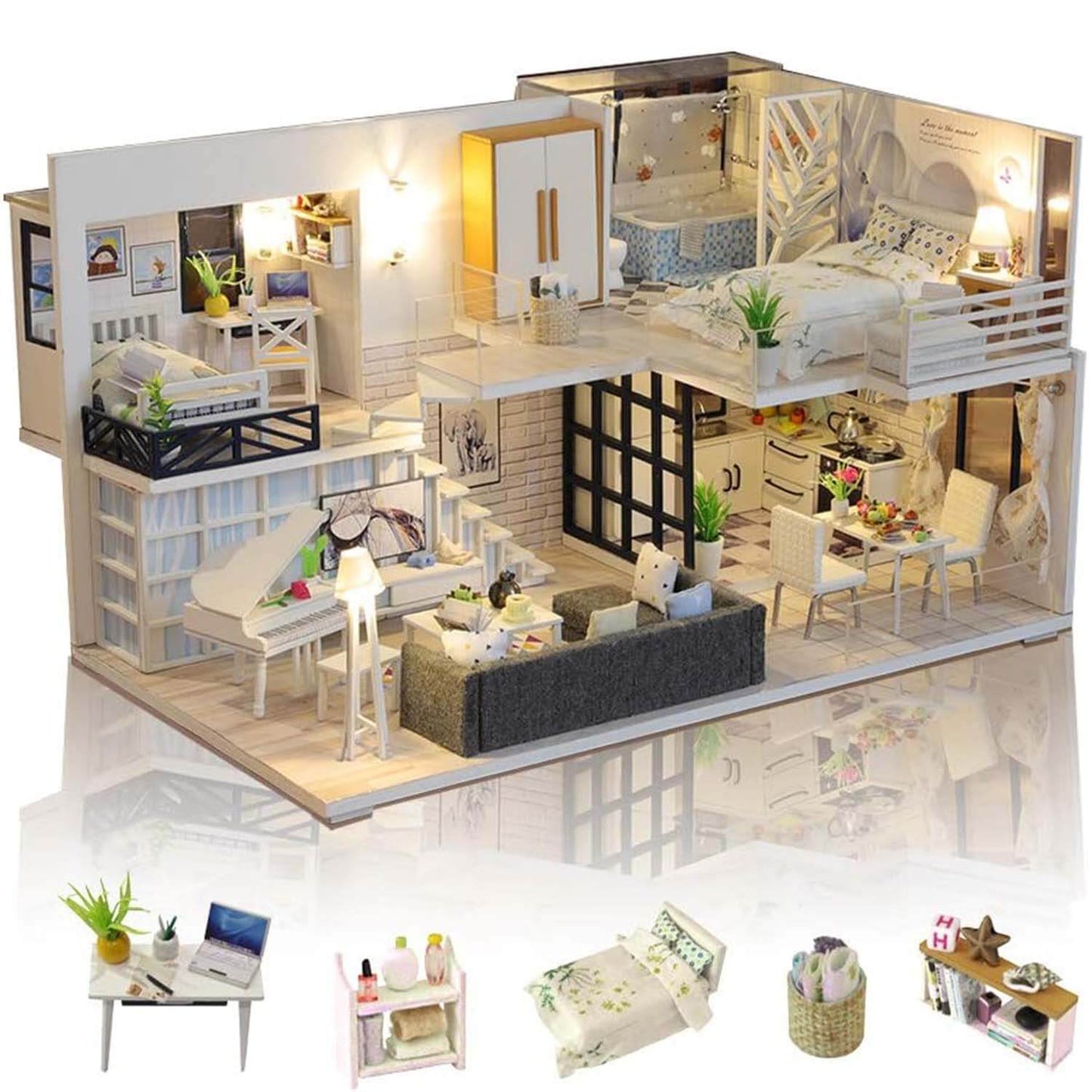 Simple Life House DIY Miniature Dollhouse Kit(10004)