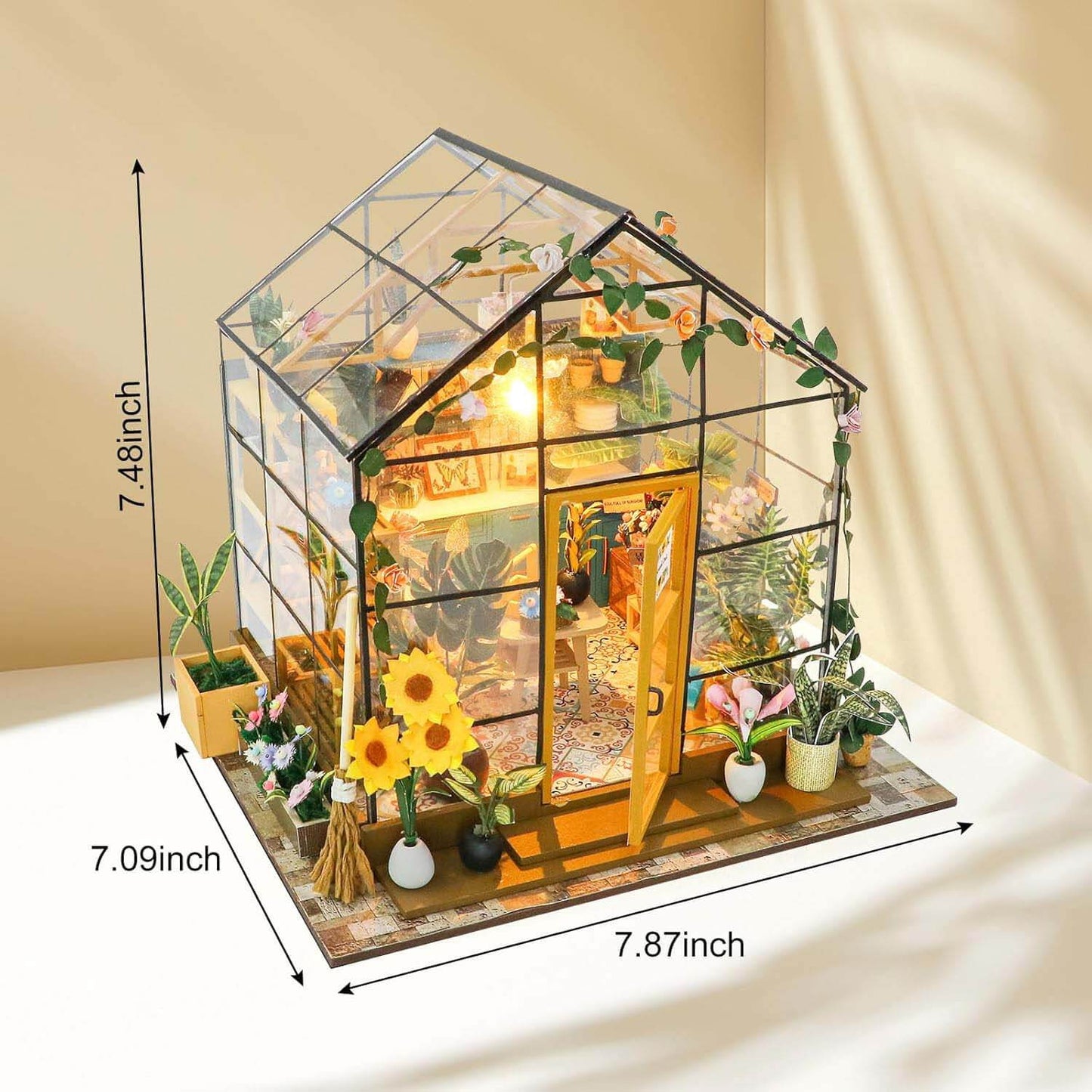 Sunshine Flower House DIY Miniature Dollhouse Kit(10006)