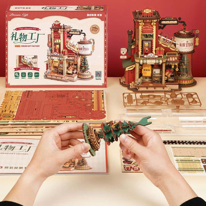 3D Wooden & Metal Puzzle Kit for Adults – DIY Assembly Gift Toy(10016)