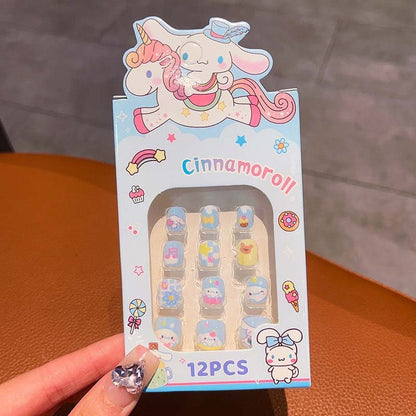 12pcs Sanrio Kids Press - On Nail Kit(9008) - Gookka