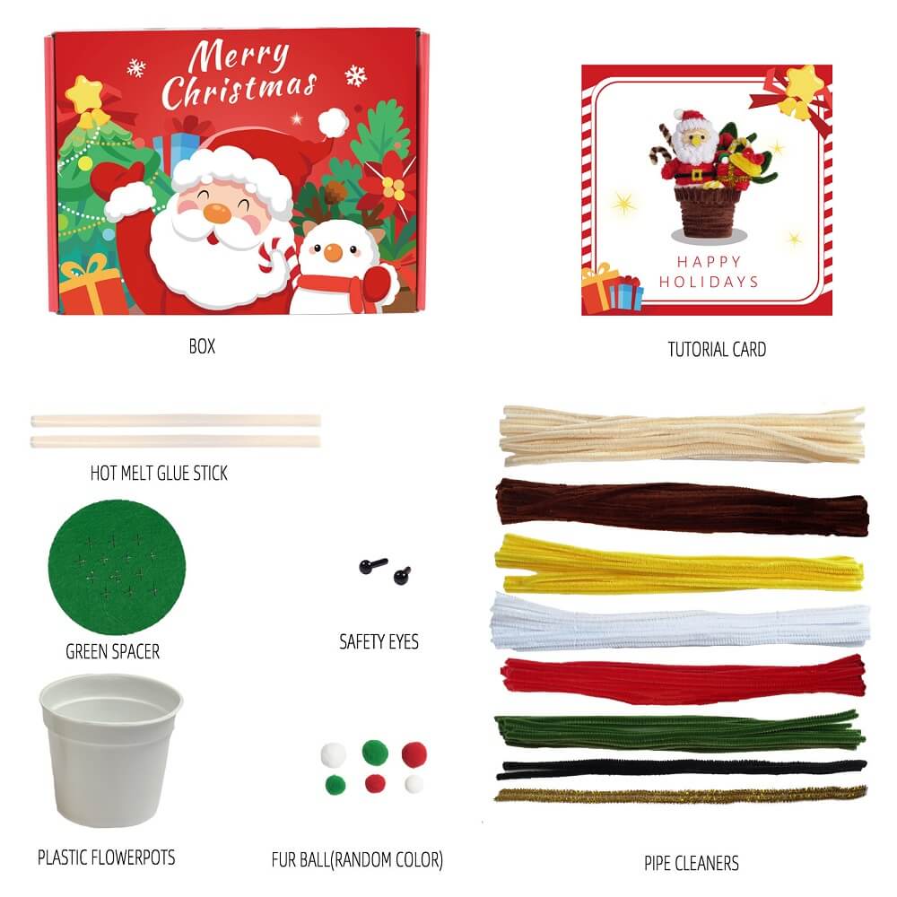 Merry Christmas-Twisting Stick Kit-Father Christmas Basket(14002)