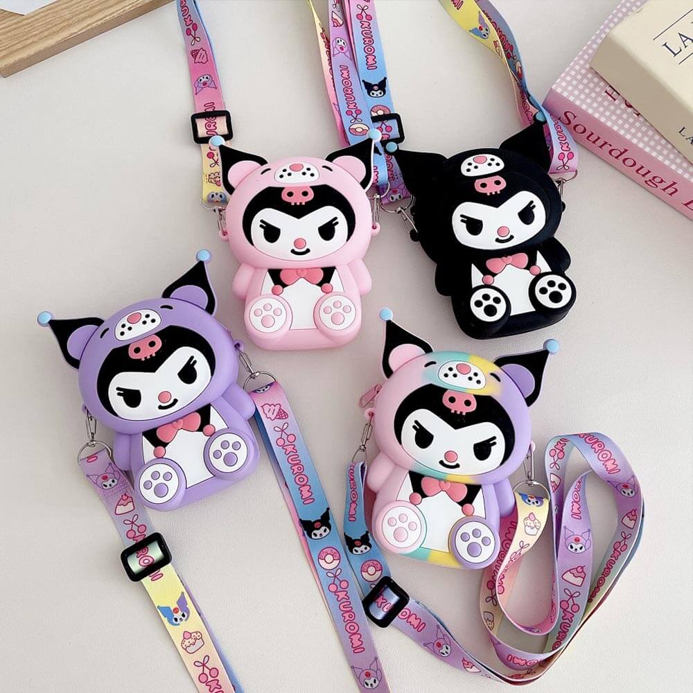 Sanrio Kuromi Kawaii Style Coin Wallet Purse for Teen Girls