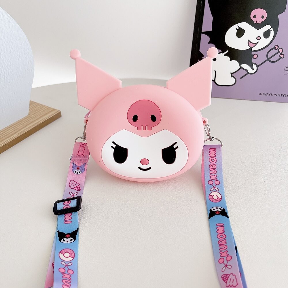 Kawaii Sanrio Kuromi Coin Purse Shoulder Bag for Casual and Cute Looks