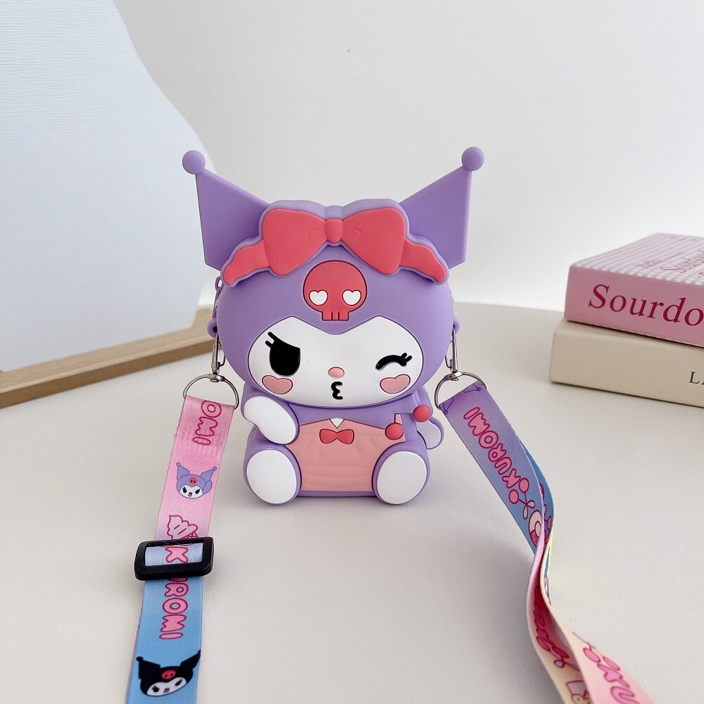 Kuromi Kawaii Coin Wallet Shoulder Bag for Girls Fashion Accessories