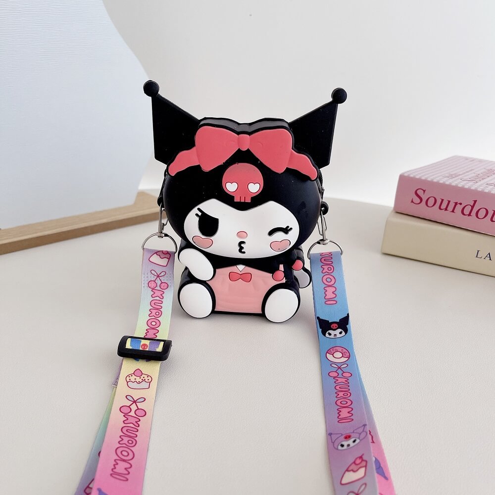 Kawaii Sanrio Kuromi Anime Coin Wallet Shoulder Bag Gift for Fans