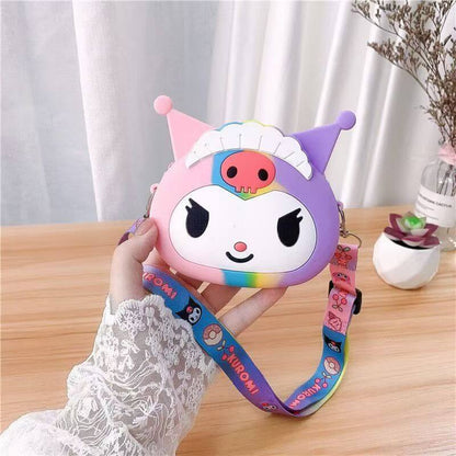 Kuromi Character Coin Wallet Shoulder Bag Kawaii Anime Purse Sanrio