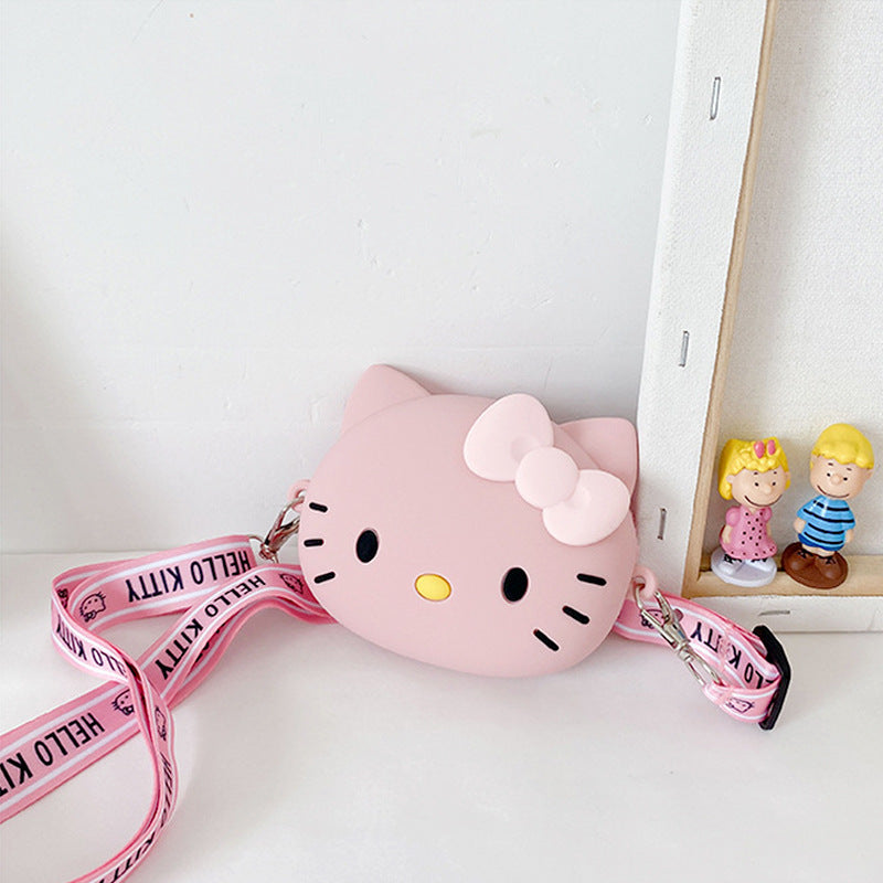 Hello Kitty Coin Purse Shoulder Bag for Women and Teens Sanrio Kawaii  Kawaii Hello Kitty Anime Wallet Purse Shoulder Bag for Cute Outfits  Sanrio Hello Kitty Coin Wallet Purse with Shoulder Strap Kawaii Anime