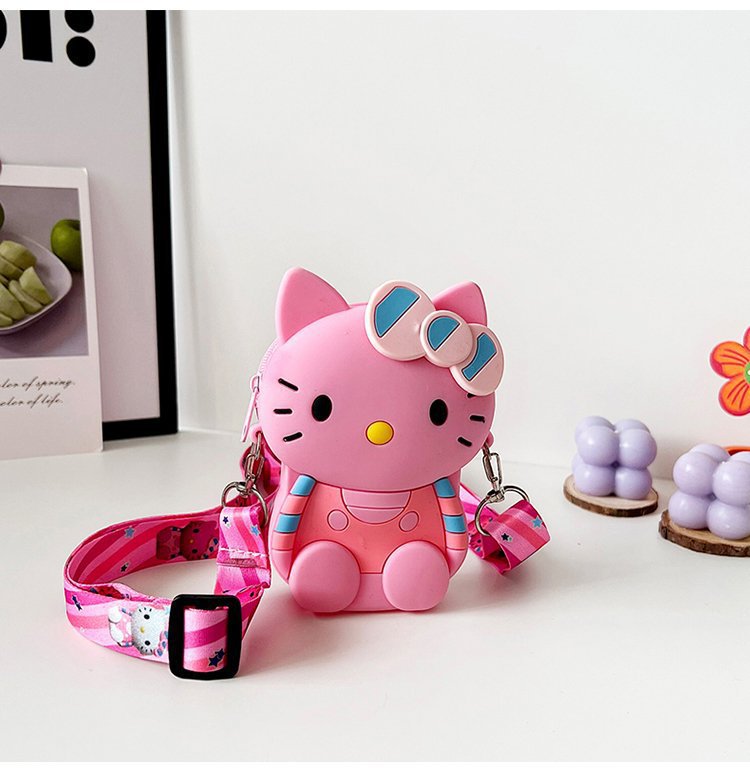 Sanrio Kawaii Hello Kitty Coin Wallet Purse and Shoulder Bag for Girls  Adorable Hello Kitty Kawaii Anime Purse with Coin Wallet and Strap
