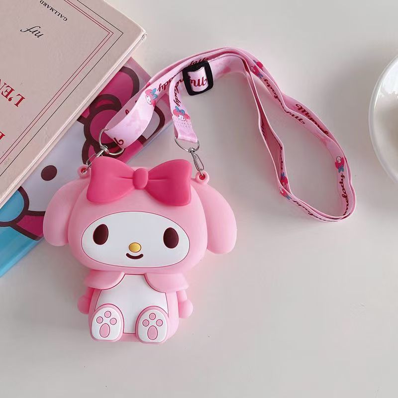 Melody Gardot Kawaii Anime Shoulder Bag – Adorable Coin Purse for Fashionable Girls  Sanrio Melody Gardot Anime Wallet Purse – Cute Kawaii Coin Shoulder Bag for Teens  Kawaii Sanrio Melody Gardot Coin Wallet Purse – Anime-Inspired Shoulder Bag