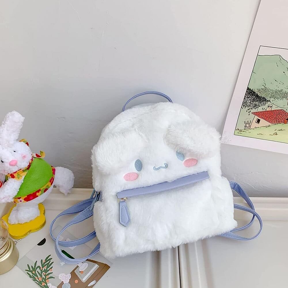 Cute Anime Cartoon Handbag – Soft Fuzzy Furry Bag for Teens and Young Women  Soft Fuzzy Furry Anime Cartoon Handbag – Stylish and Playful Accessory