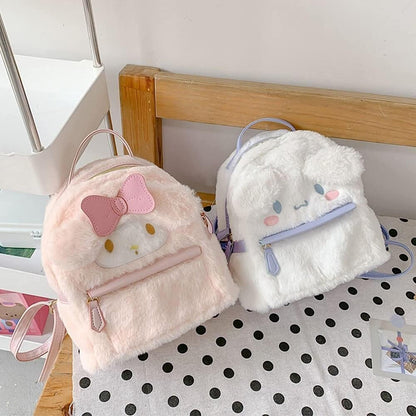 Anime Cartoon Handbag – Soft Fuzzy Furry Bag with Cute and Fun Design  Cute Fuzzy Anime Cartoon Handbag – Stylish and Playful Cartoon Bag for Girls