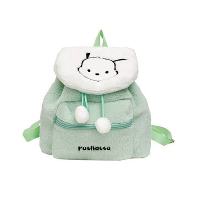 Sanrio Cute Plush Backpack – Cartoon Bucket Purse for Girls and Young Women  Sanrio Plush Backpack – Fun and Playful Cartoon Bucket Purse for All Ages