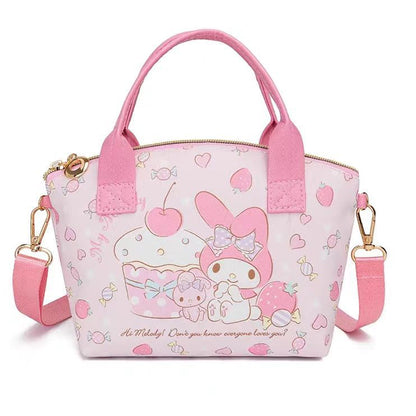Sanrio Handbag & Shoulder Bag – Versatile PU Leather Handbag with Shoulder Strap  Sanrio Handbag & Shoulder Bag – Cute Sanrio PU Leather Bag for Women and Teens  Sanrio Handbag & Shoulder Bag – Stylish Sanrio Crossbody Bag for Fashionistas