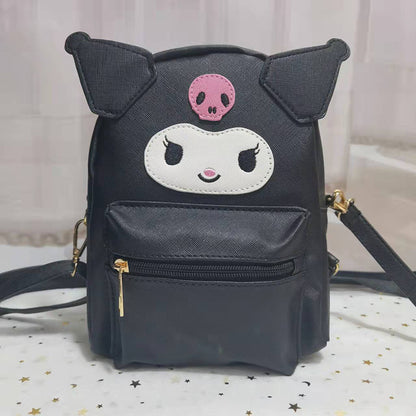 Sanrio Kuromi Shoulder Bag – Cute Kuromi Messenger Bag for Collectors  Sanrio Kuromi Shoulder Bag – PU Leather Kuromi Design Bag for Sanrio Lovers