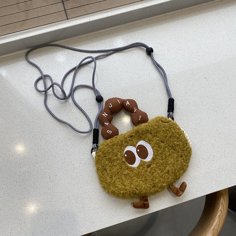 Cute cartoon phone pouch with creative design for fashionistas  Fun and fashionable cartoon phone bag for casual days