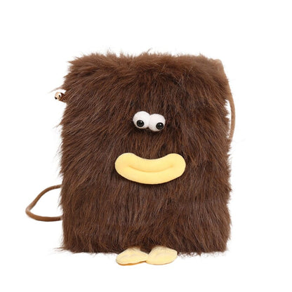 Fun and playful cartoon phone bag with trendy design  Niche cartoon phone bag for adding charm to your outfit