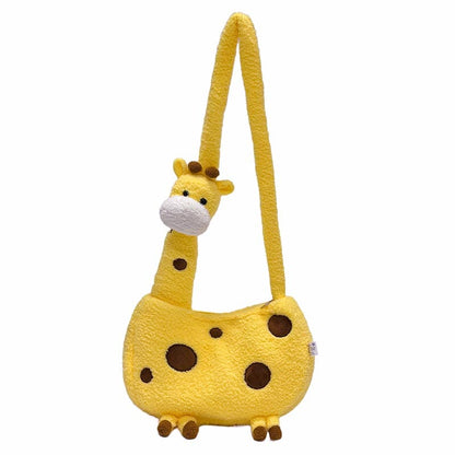 Cute giraffe crossbody bag, playful and unique animal design for trendy fashion  Giraffe-themed crossbody bag, adorable and stylish accessory for animal lovers