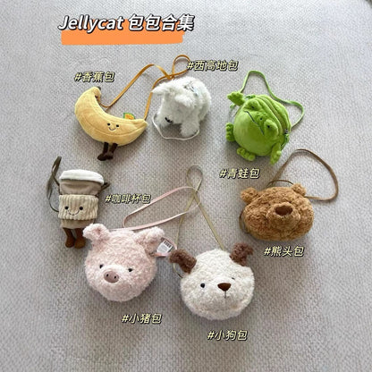 Jellycat banana sun crossbody bag, fun and fashionable fruit-inspired accessory for casual outfits