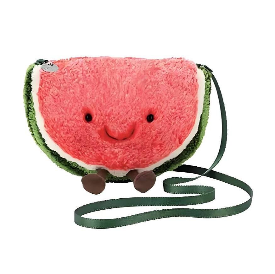 Fun banana sun crossbody bag by Jellycat, cute fruit fashion accessory for everyday wear