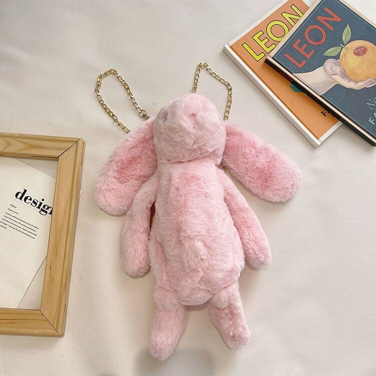 Dead Rex rabbit plush crossbody bag, quirky and creative design for a fun fashion statement