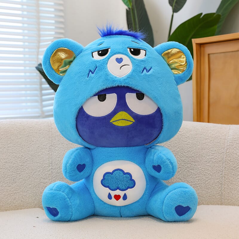 Sanrio KT Cat rainbow bear plush toy, adorable and colorful stuffed animal  Sanrio KT Cat penguin rainbow bear plush toy, soft and huggable for children