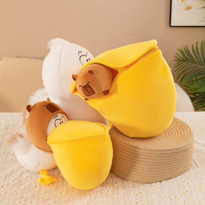 Cute pelican plush toy, big-mouth design stuffed doll for children
