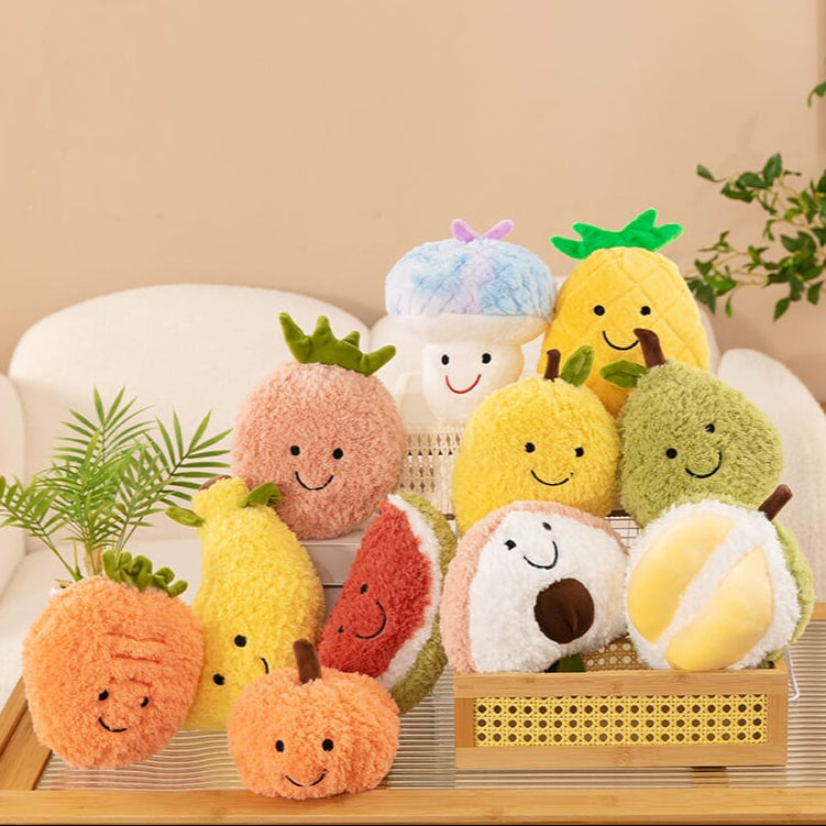 Realistic simulation fruit plush toy, soft and colorful stuffed pillow  Cute fruit plush toy, lifelike simulation design for kids and toddlers