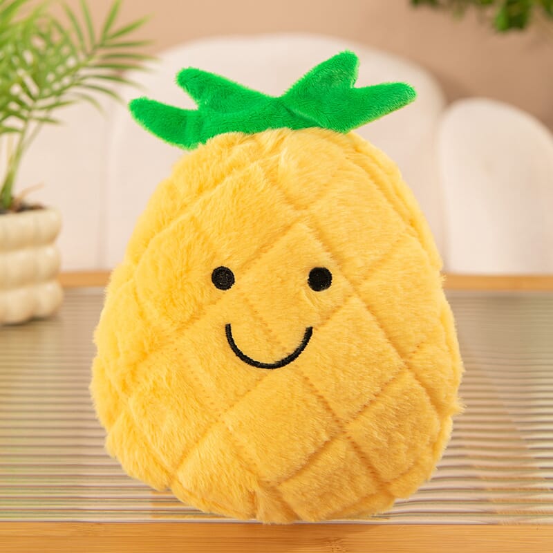 Cute strawberry fruit plush doll, realistic stuffed toy for decor