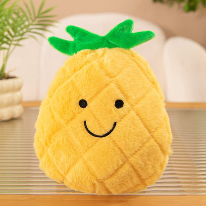 Cute strawberry fruit plush doll, realistic stuffed toy for decor