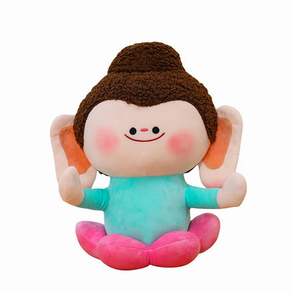 Lotus Buddha doll inspired by Yungang Grottoes, Chinese heritage souvenir  Yungang Grottoes Buddha figurine, lotus design collectible doll