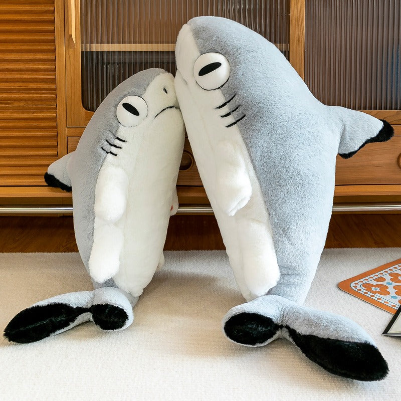 Large shark plush doll, funny and soft toy for kids’ bedrooms