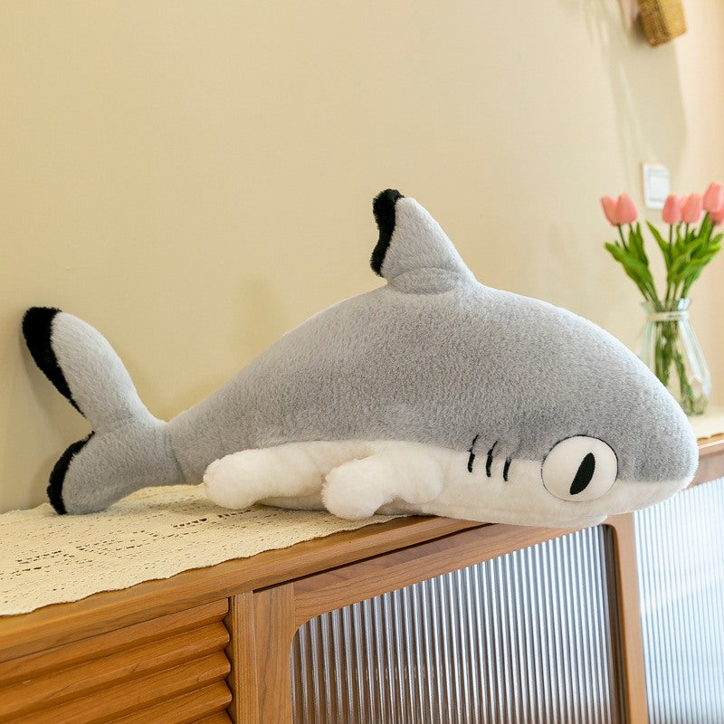 Funny shark plush toy, soft stuffed animal doll for kids and toddlers  Cute shark plush doll, funny stuffed toy for playtime and decoration