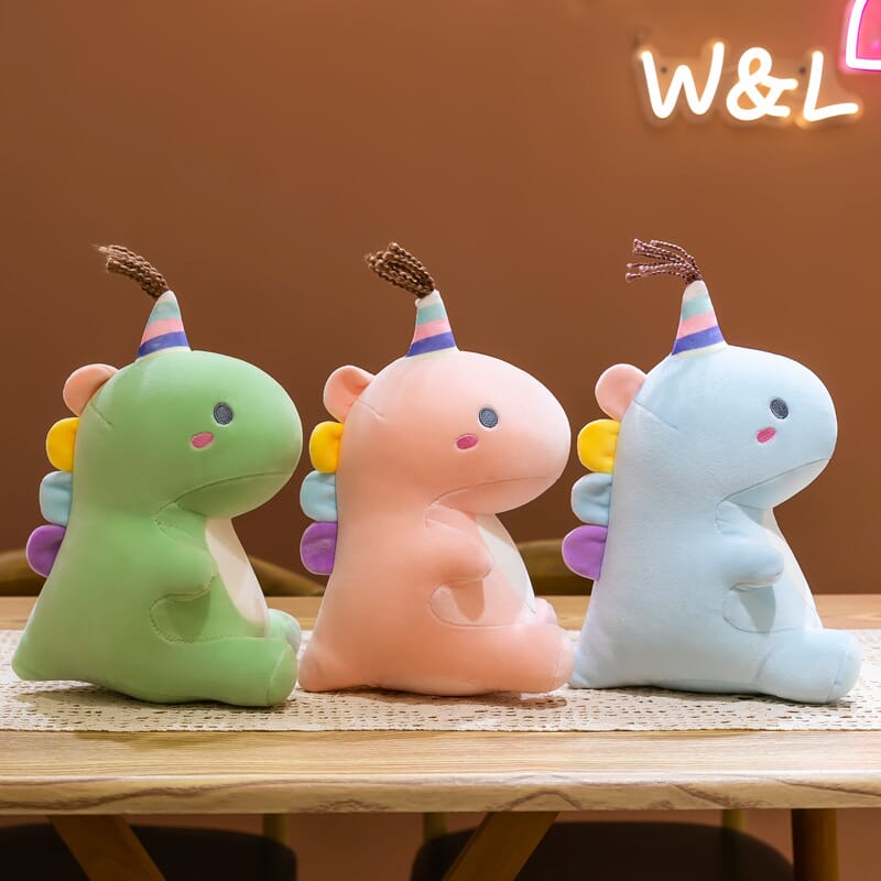 Small dinosaur plush toy, perfect for bedtime and playtime