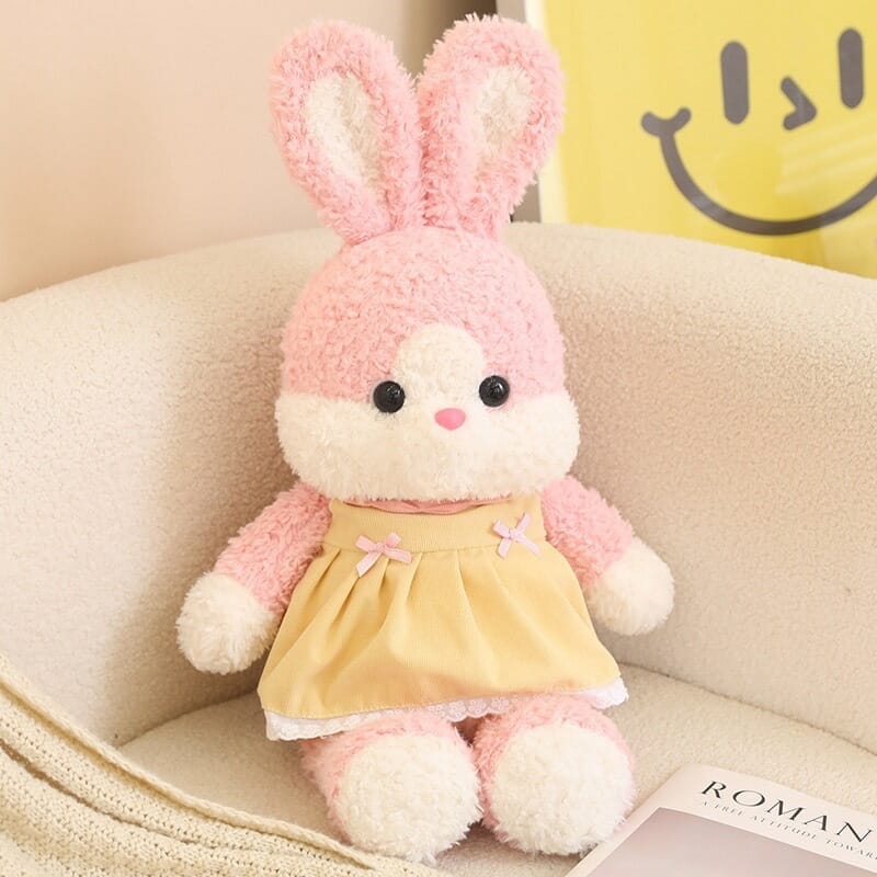 Healing Forest running rabbit plush toy, soft stuffed animal Cute running rabbit plush, cuddly stuffed animal for kids