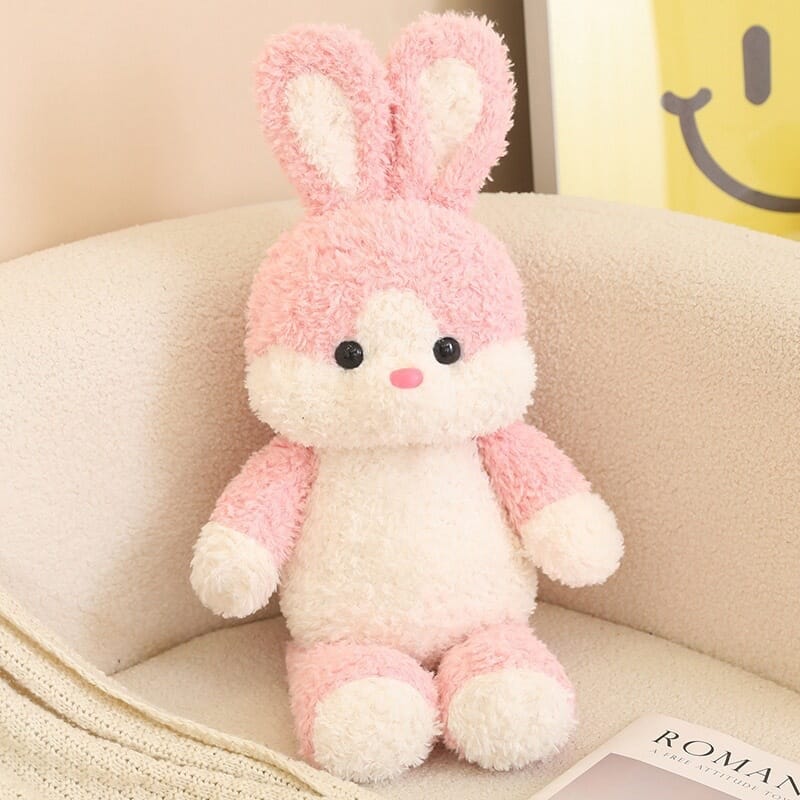 Cute and soft running rabbit plush, huggable stuffed toy for kids Healing Forest plush rabbit, charming stuffed animal for young kids