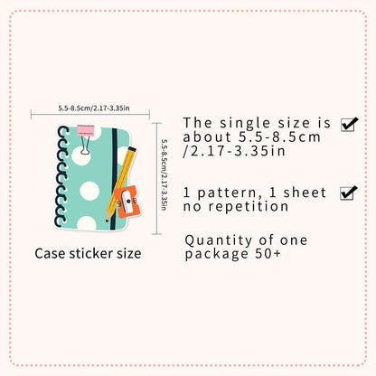 Stationery-309 Stickers – Personalized Stickers for School Supplies and Office Stationery