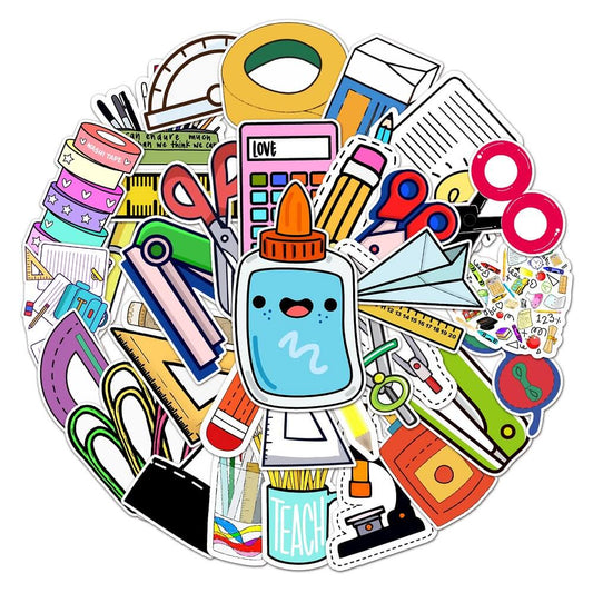 Stationery-309 Stickers 50pcs – Colorful Stickers for Scrapbooking and Journals  Stationery-309 Stickers – 50pcs Stationery Stickers for Personalizing School Supplies  Stationery-309 Stickers – Fun and Creative Stickers for DIY Stationery Projects