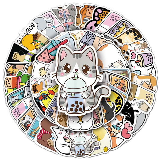 Pet milk tea 50pcs Stickers (2012)