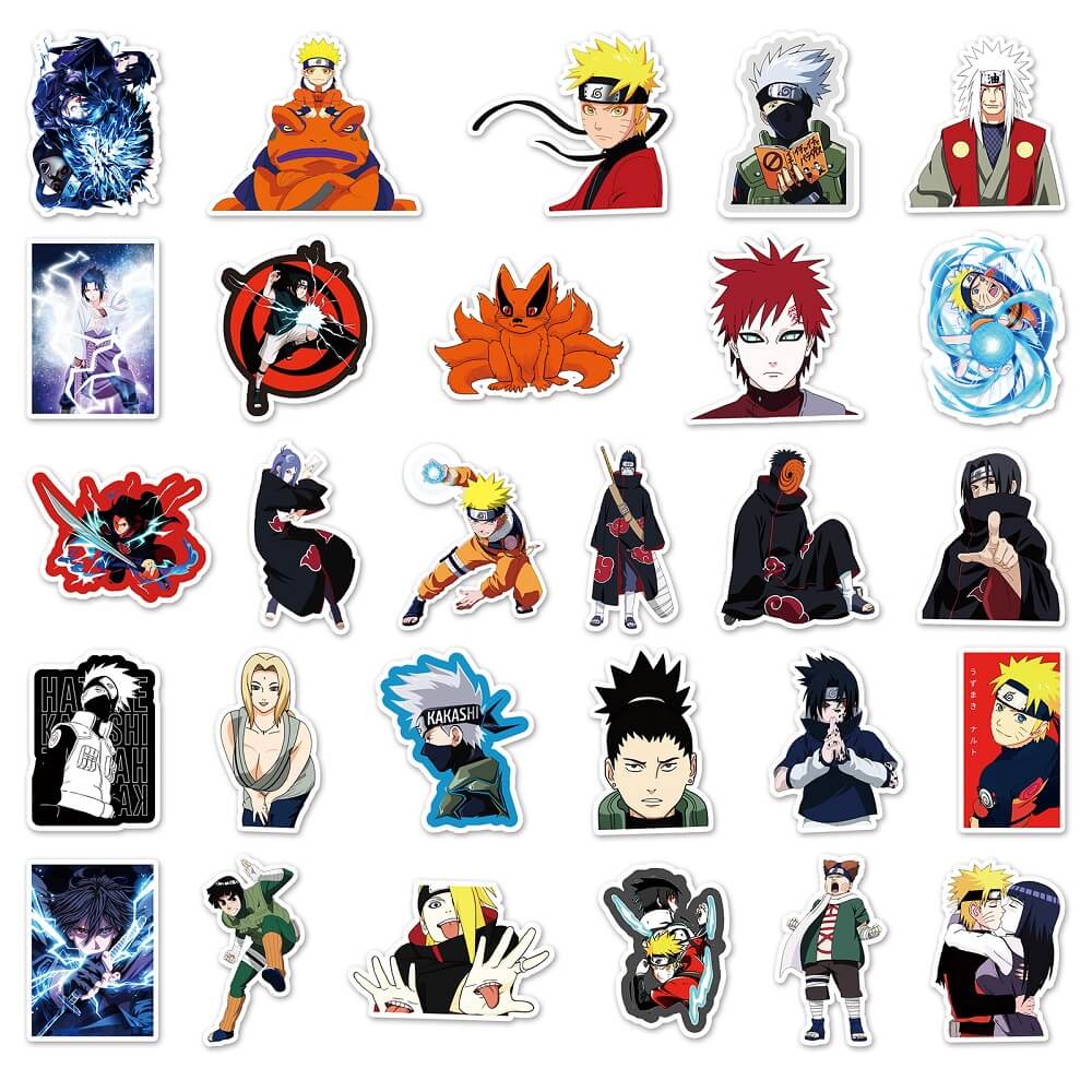 Naruto-46B Stickers – 50pcs Stickers Inspired by Naruto's Villains and Heroes  Naruto-46B Stickers – Official Naruto Stickers for Fan Gift Giving and Decor  Naruto-46B Stickers – 50pcs Naruto Stickers Perfect for School and Office Supplies