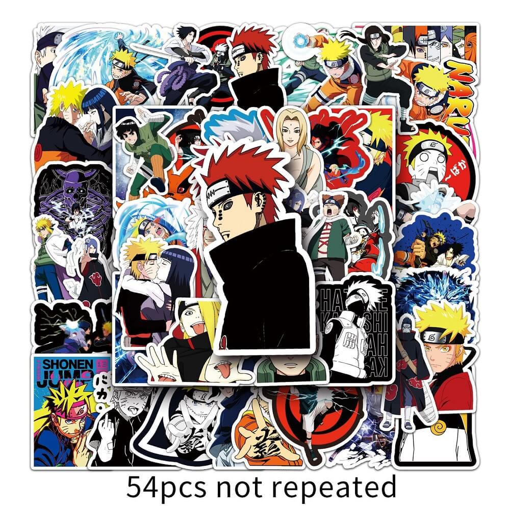 Naruto-46B Stickers – Unique Naruto Stickers for Anime Enthusiast Decor  Naruto-46B Stickers – 50pcs of Naruto Stickers for Customizing Backpacks and Bags  Naruto-46B Stickers – Naruto Stickers Featuring Key Characters and Symbols  Naruto-46B Stickers – 5