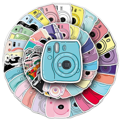 Camera-356 Stickers – 50pcs Fun Camera Stickers for Customizing Phone Cases  50pcs Camera Stickers – Creative Stickers for DIY Photo Albums  Camera-356 Stickers – 50pcs Cool Camera Stickers for Decorating School Supplies