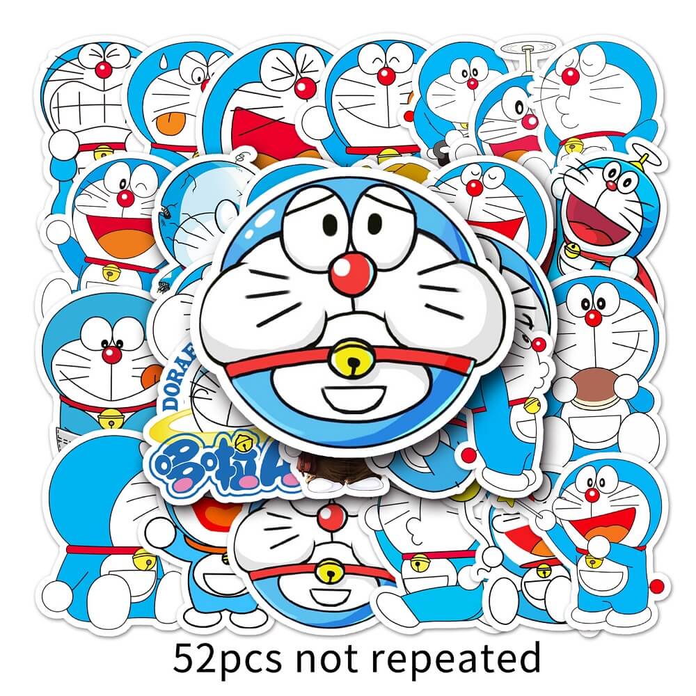 50pcs Doraemon 146 Stickers – Creative Doraemon Stickers for Crafting and DIY Projects  Doraemon 146 Stickers – 50pcs Doraemon Stickers for Customizing School Bags and Notebooks  50pcs Doraemon 146 Stickers – Doraemon Stickers for Fun Party Favors and Gif