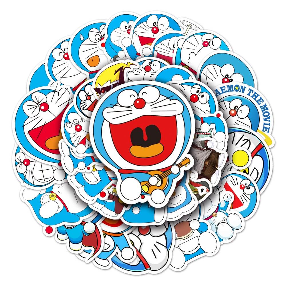 Doraemon 146 Stickers – 50pcs Fun Stickers Featuring Doraemon for Kids  50pcs Doraemon 146 Stickers – Cute Doraemon Stickers for Scrapbooking and Journals  Doraemon 146 Stickers – 50pcs Colorful Doraemon Stickers for DIY Craft Projects