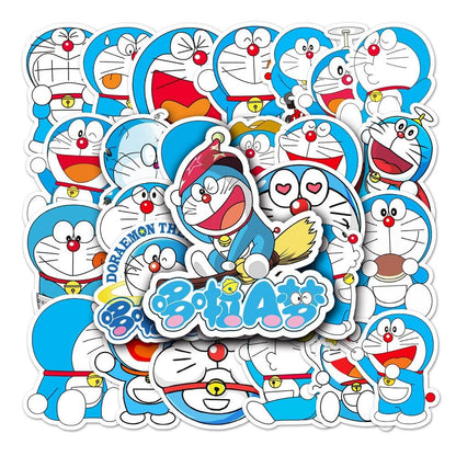 Doraemon 146 Stickers – 50pcs Cute Doraemon Stickers for Birthday Party Decor  50pcs Doraemon 146 Stickers – Doraemon Stickers for Greeting Cards and Invitations  Doraemon 146 Stickers – 50pcs Doraemon Stickers for Decorating Water Bottles and School Gear